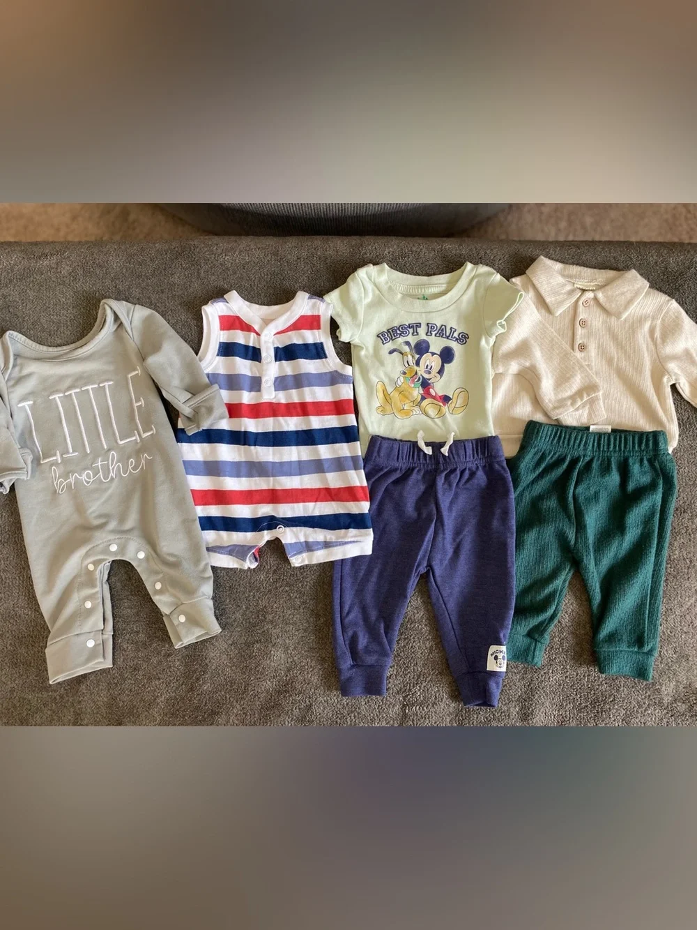 Carters Rugged Bear Disney Boys Clothing Bundle 0-3 Months